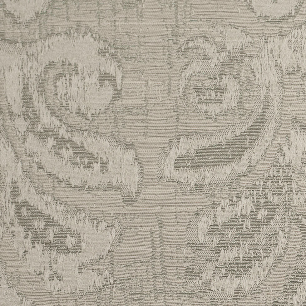 Indian Silver Damask Poly/Cotton Woven Detail Indian Silver Damask Poly/Cotton Woven Detail