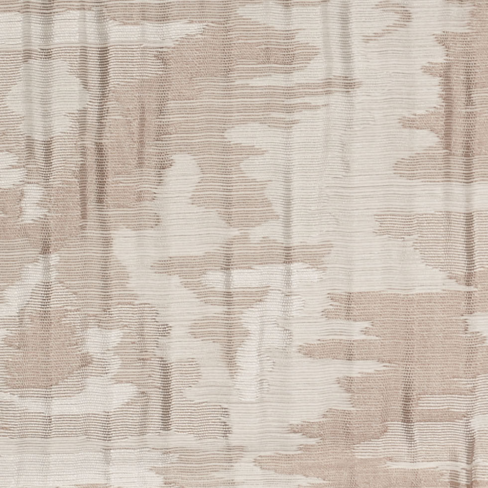 Indian Ivory/Beige Ikat-Like Geometric Poly/Cotton Brocade Detail Indian Ivory/Beige Ikat-Like Geometric Poly/Cotton Brocade Detail