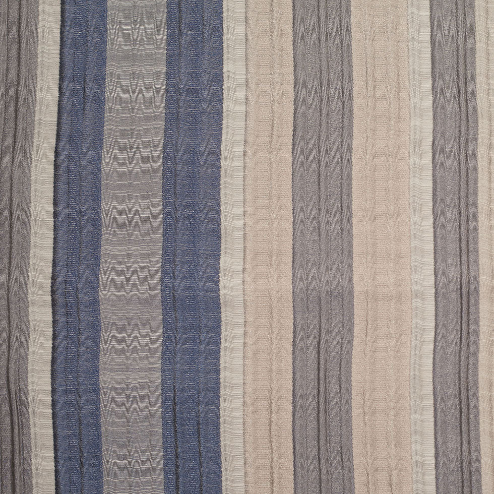 Indian Blue/Beige Striped Poly/Cotton Brocade Indian Blue/Beige Striped Poly/Cotton Brocade
