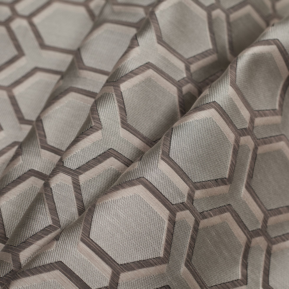 Smoke-7503 Indian Geometric Poly/Cotton Brocade Folded Smoke-7503 Indian Geometric Poly/Cotton Brocade Folded