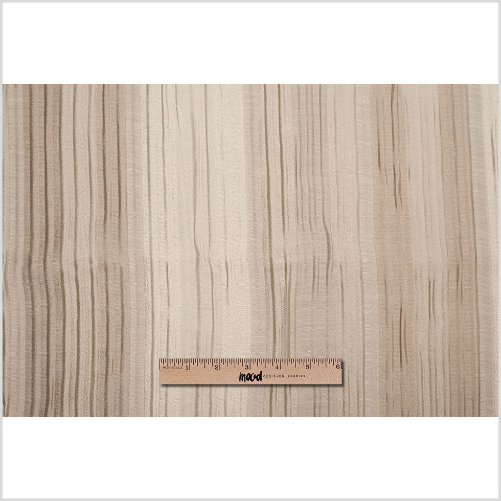 Indian Champagne Striped Poly/Cotton Brocade Full Indian Champagne Striped Poly/Cotton Brocade Full