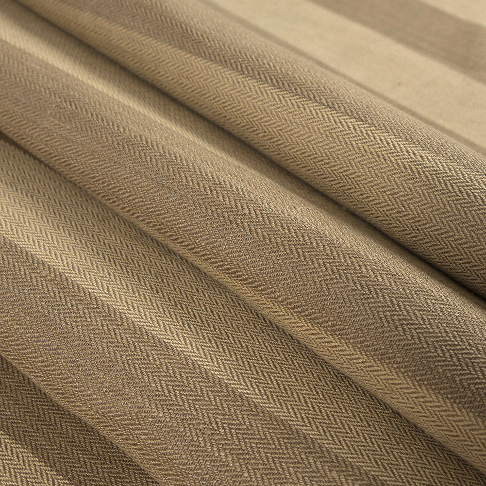Ralph Lauren Teak Striped Chevron Linen Blend - Folded Ralph Lauren Teak Striped Chevron Linen Blend - Folded