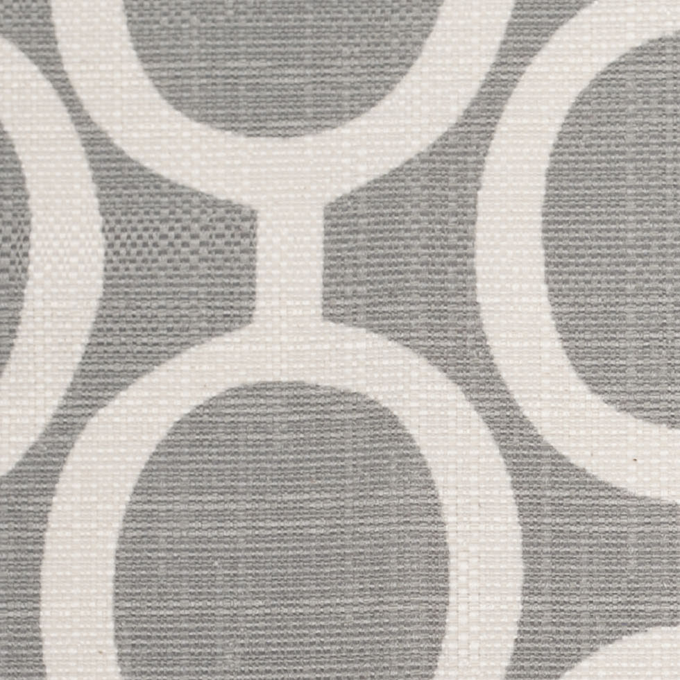 Spanish Gray/White Geometric Poly/Cotton Canvas Detail Spanish Gray/White Geometric Poly/Cotton Canvas Detail