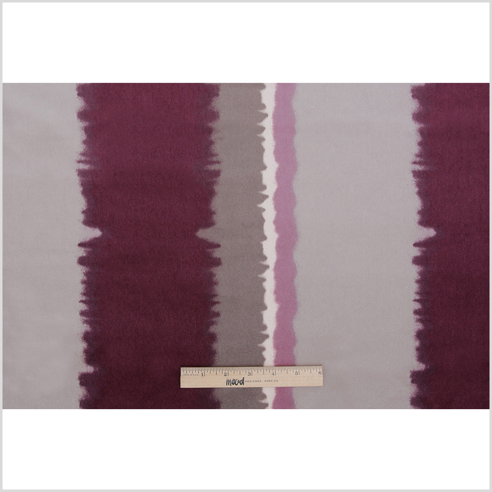 Orchid Abstract Stripes Cotton-Modal Velvet Print Full Orchid Abstract Stripes Cotton-Modal Velvet Print Full