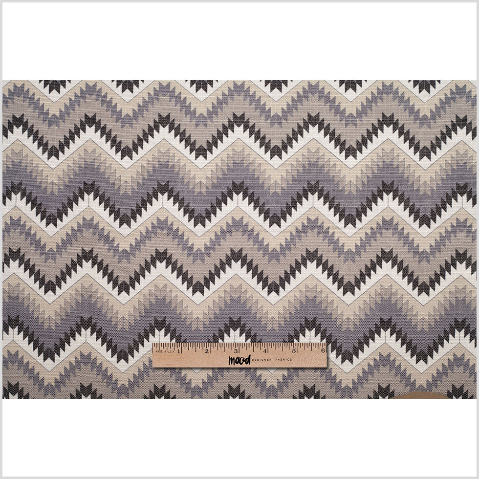 Spanish Navy/Beige Geometric Poly/Cotton Canvas - Full Spanish Navy/Beige Geometric Poly/Cotton Canvas - Full