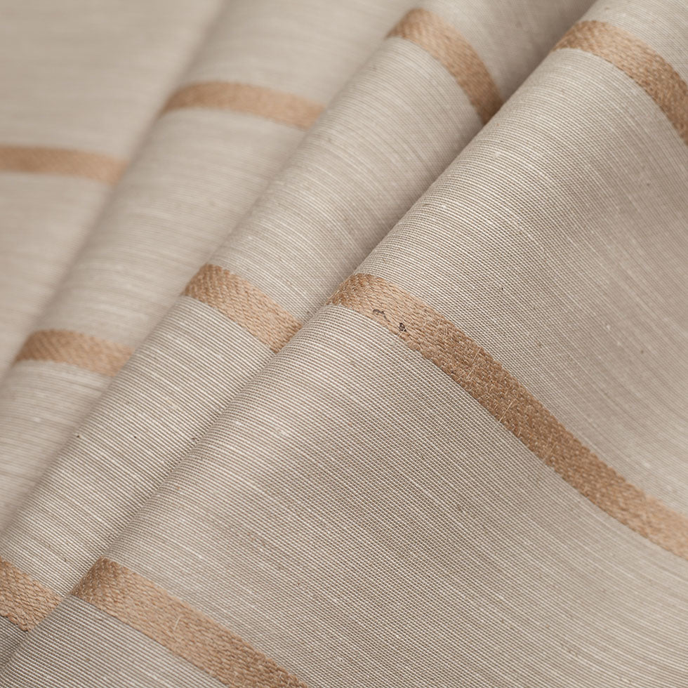 Spanish Sand Striped Poly Blended Woven - Folded Spanish Sand Striped Poly Blended Woven - Folded