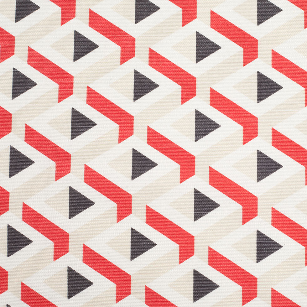 Spanish Red Geometric Woven Spanish Red Geometric Woven