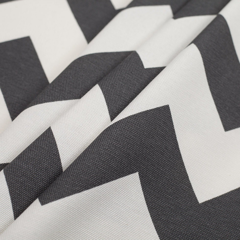 Spanish Gray/White Geometric Poly-Cotton Woven Folded Spanish Gray/White Geometric Poly-Cotton Woven Folded