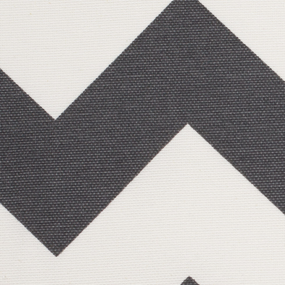 Spanish Gray/White Geometric Poly-Cotton Woven Detail Spanish Gray/White Geometric Poly-Cotton Woven Detail