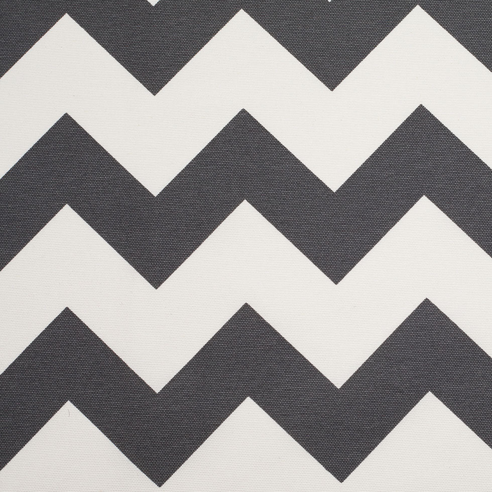 Spanish Gray/White Geometric Poly-Cotton Woven Spanish Gray/White Geometric Poly-Cotton Woven