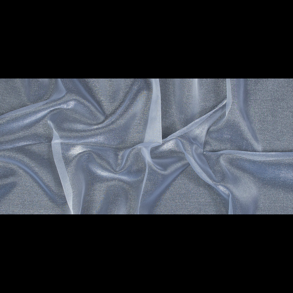 White Sparkle Nylon Organza - Folded White Sparkle Nylon Organza - Folded