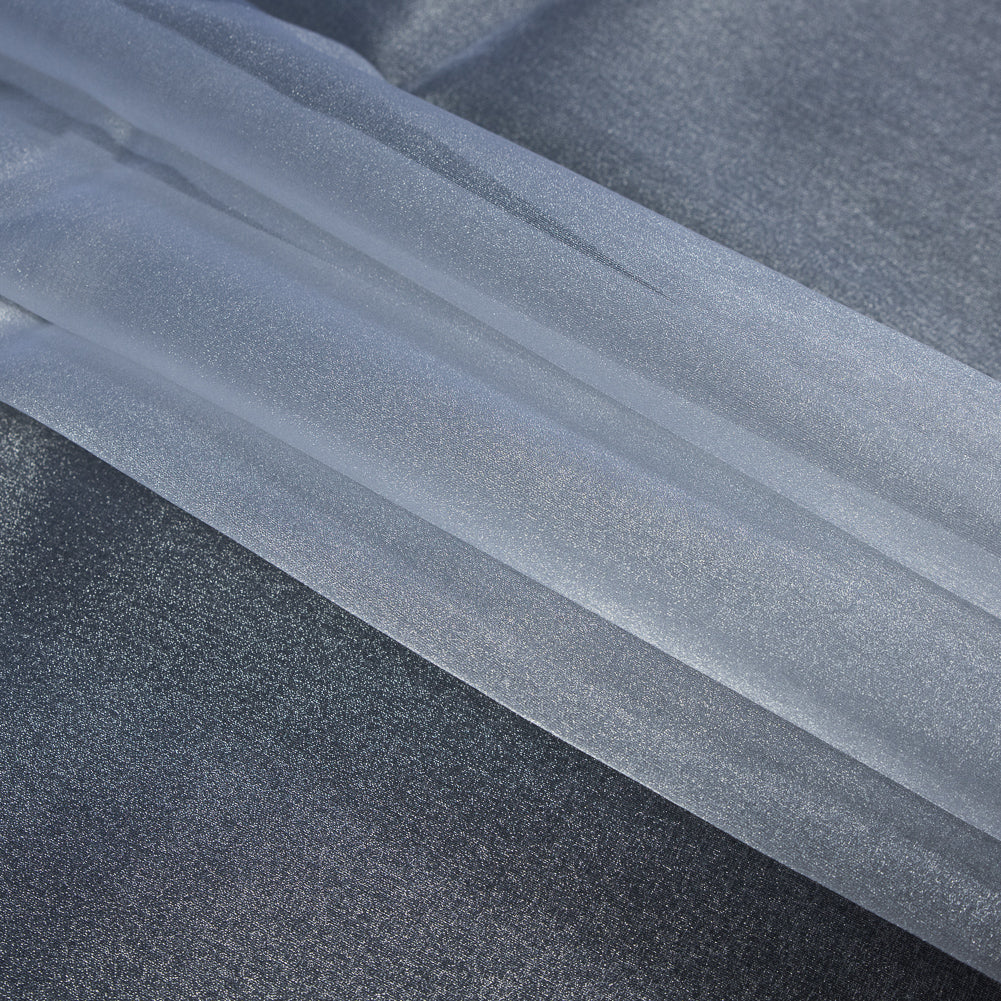 White Sparkle Nylon Organza - Detail White Sparkle Nylon Organza - Detail