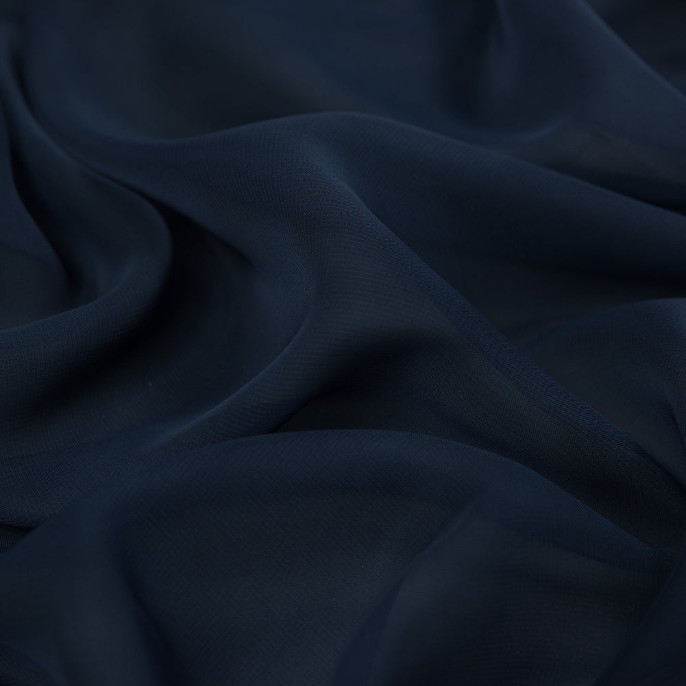 Polyester Chiffon - Navy - Regina Collection Full Polyester Chiffon - Navy - Regina Collection Full