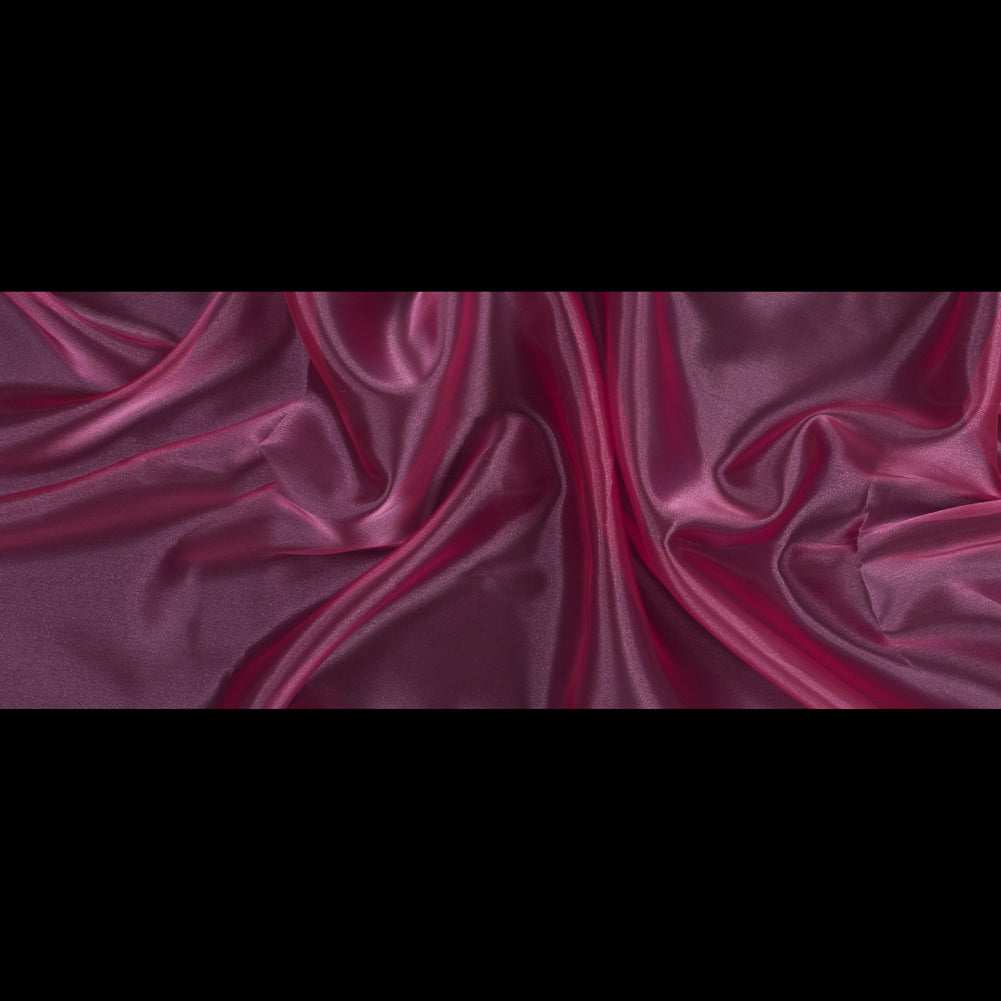 Raspberry Iridescent Polyester Organza - Folded Raspberry Iridescent Polyester Organza - Folded