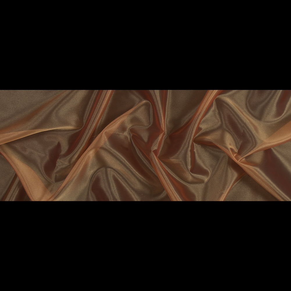 Orange Iridescent Polyester Organza - Folded Orange Iridescent Polyester Organza - Folded