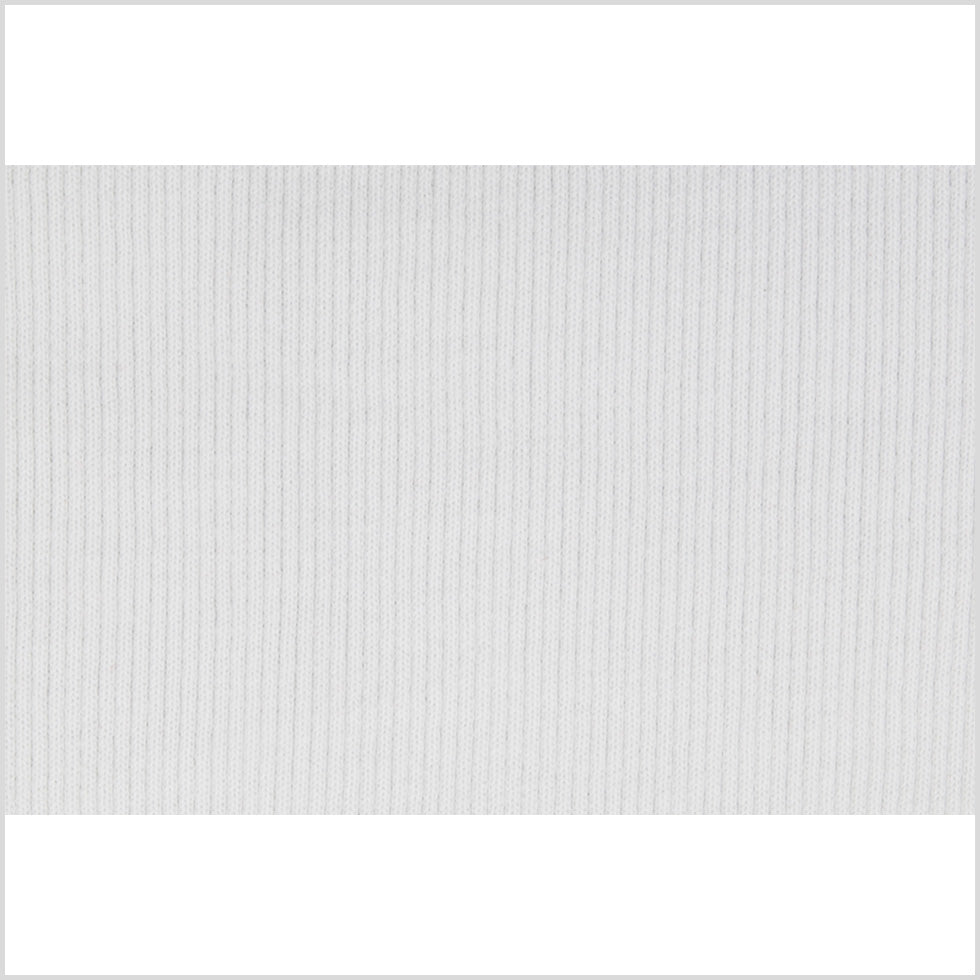 White Rib Knit Trim - 7" x 38" White Rib Knit Trim - 7" x 38"