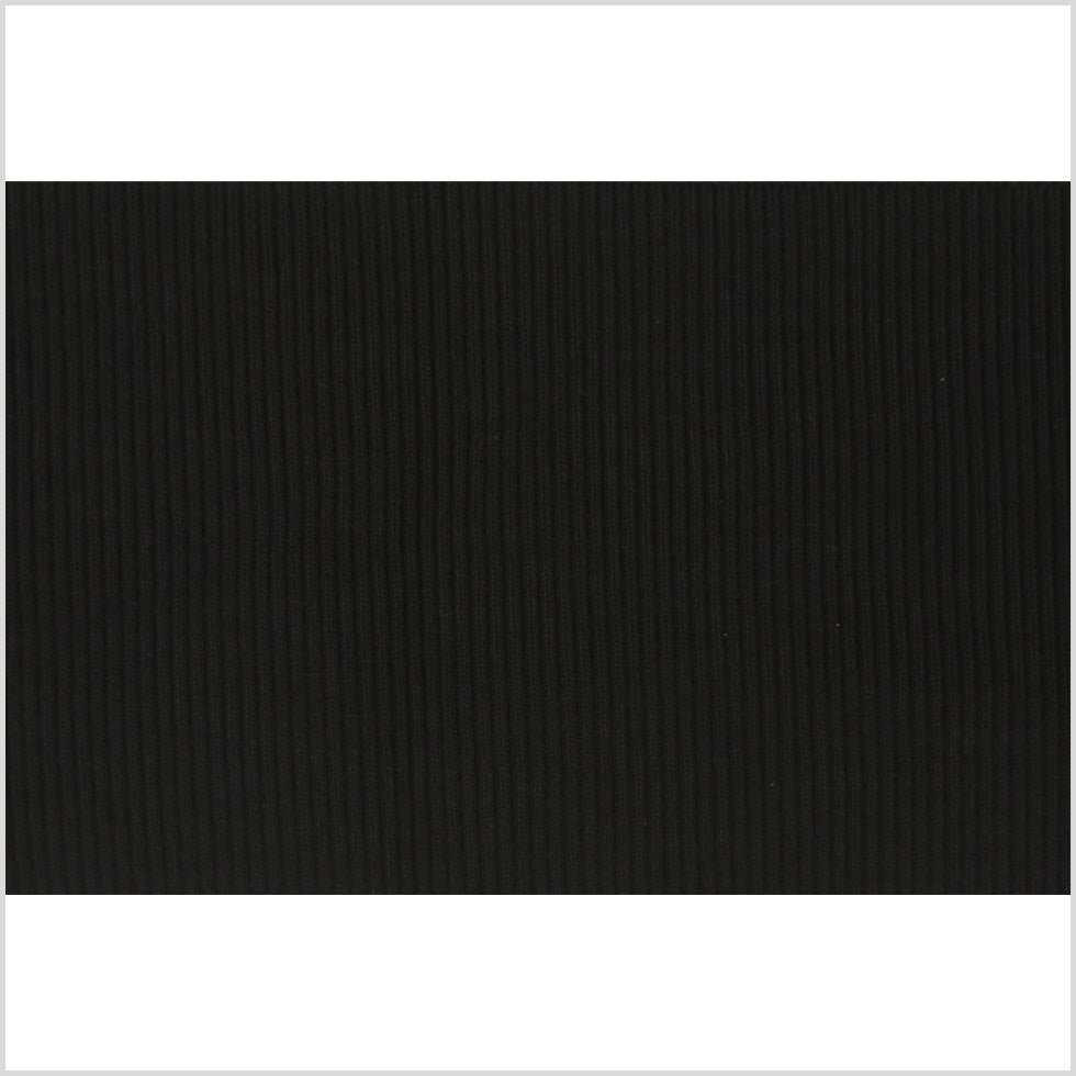 Black Rib Knit Trim - 7 x 38 Black Rib Knit Trim - 7 x 38