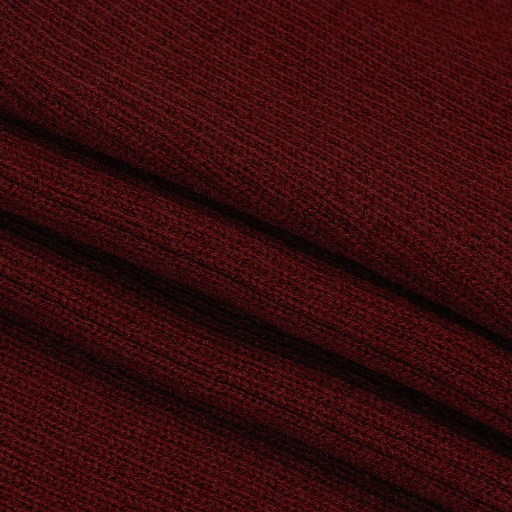 Dark Cardinal Red Rib Knit Trim - 7" x 38" Dark Cardinal Red Rib Knit Trim - 7" x 38"