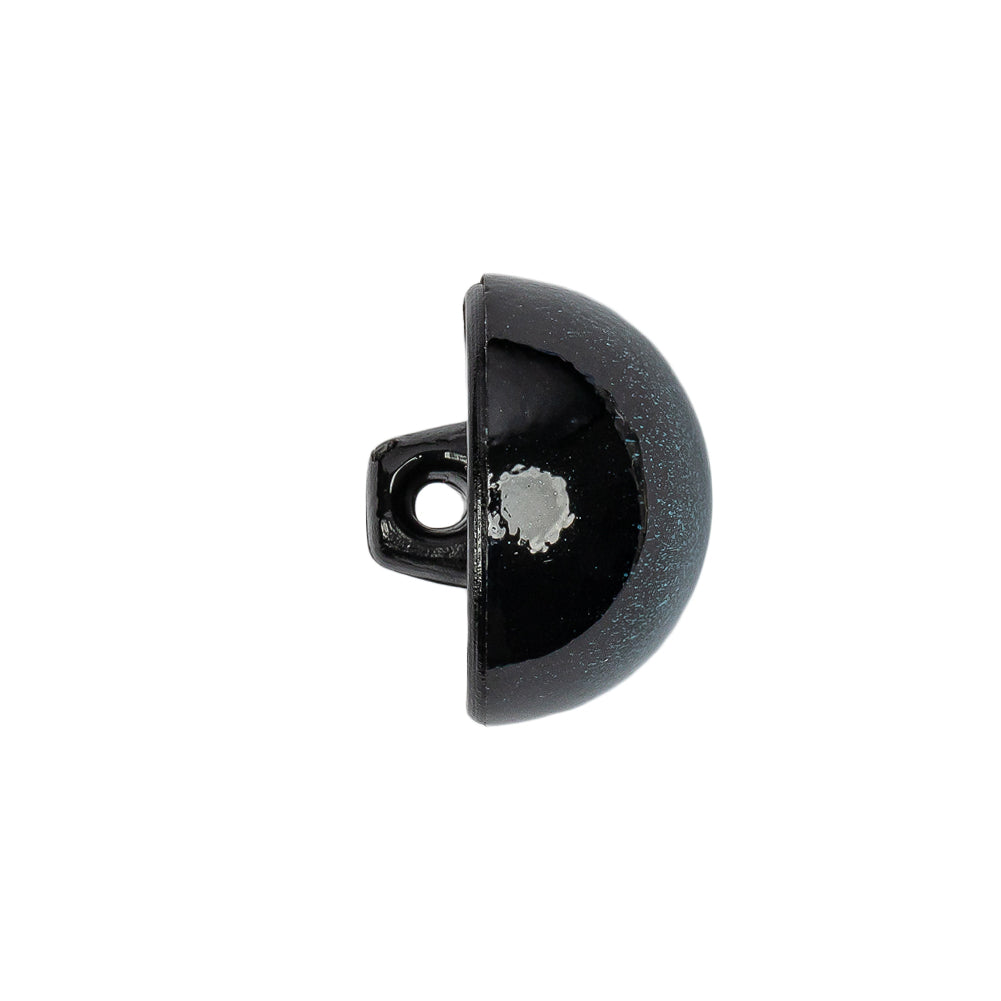 Metallic Teal Button - 32L/20mm Folded Metallic Teal Button - 32L/20mm Folded