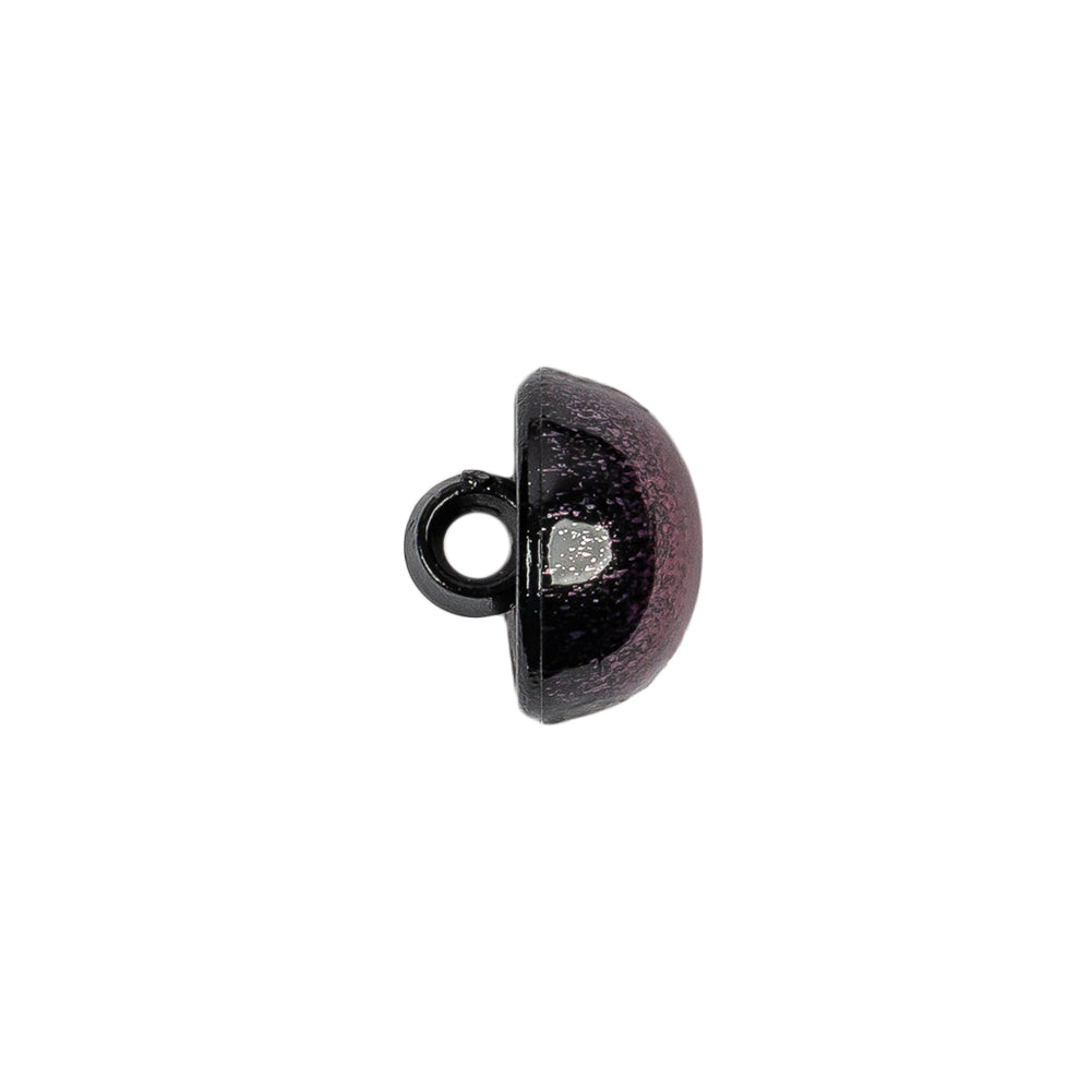 Italian Metallic Purple Shank Back Button - 20L/12.5mm - Folded Italian Metallic Purple Shank Back Button - 20L/12.5mm - Folded