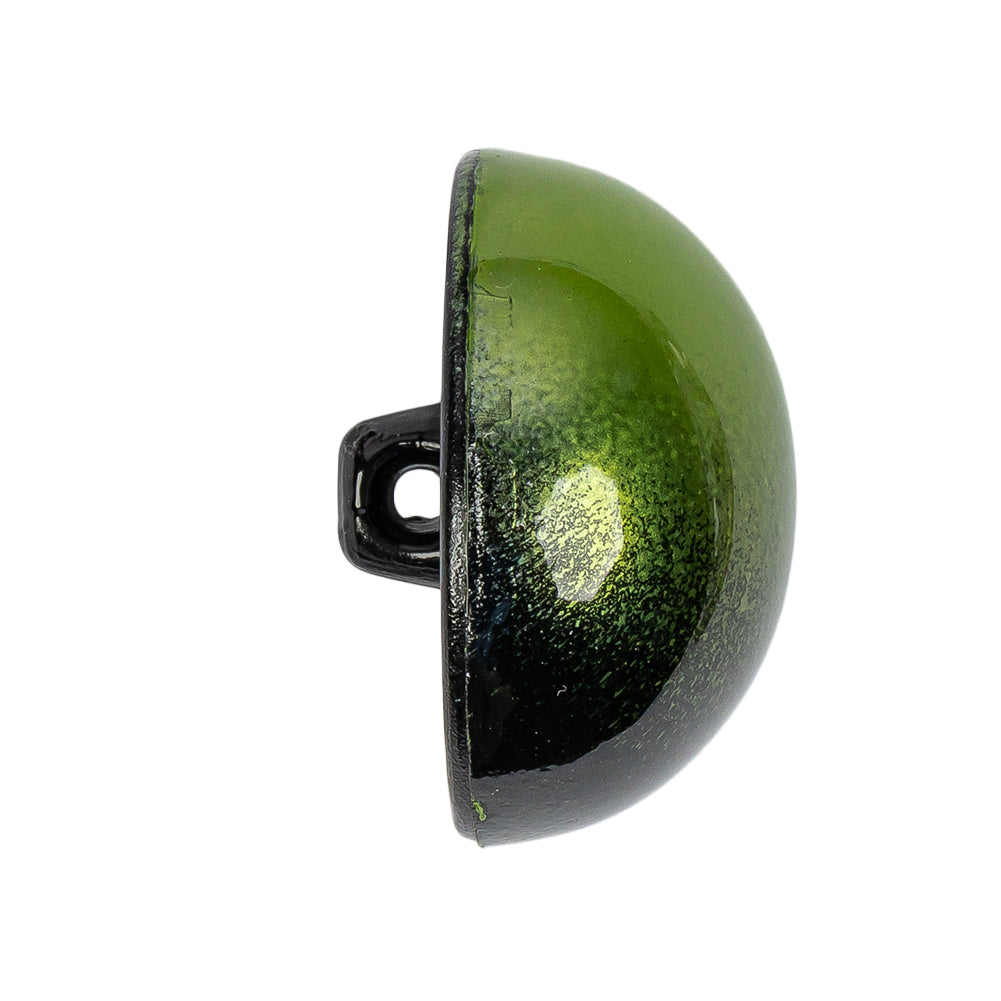 Metallic Green Button - 44L/28mm - Folded Metallic Green Button - 44L/28mm - Folded
