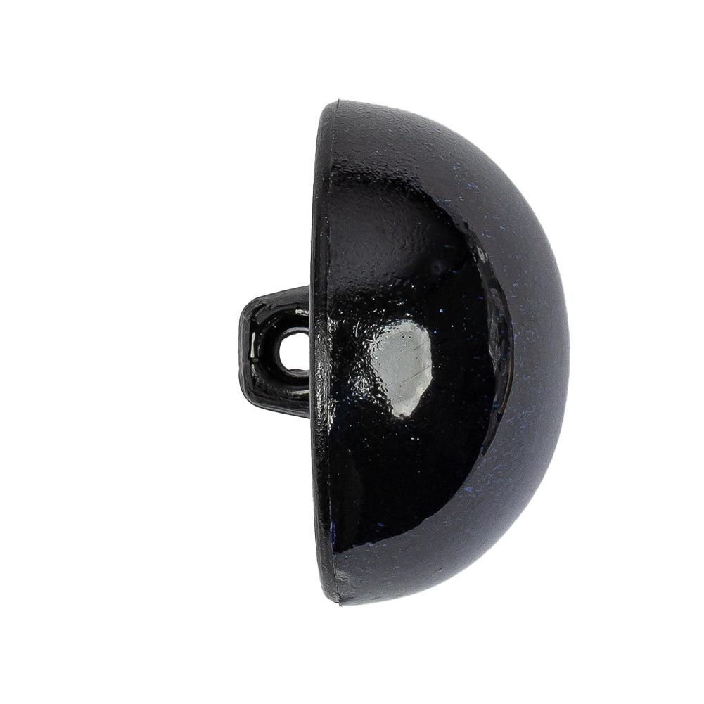 Metallic Navy Blue Button - 44L/28mm - Folded Metallic Navy Blue Button - 44L/28mm - Folded