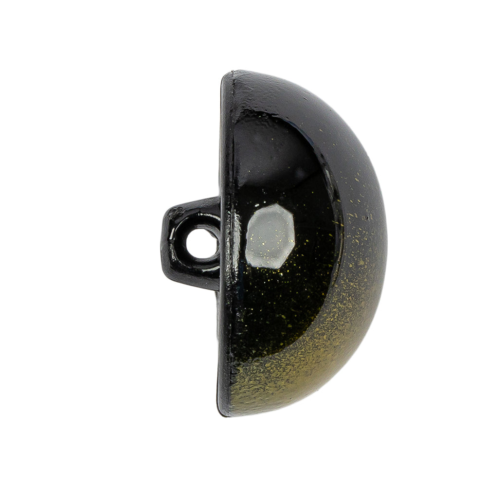 Metallic Yellow Button - 44L/28mm - Folded Metallic Yellow Button - 44L/28mm - Folded