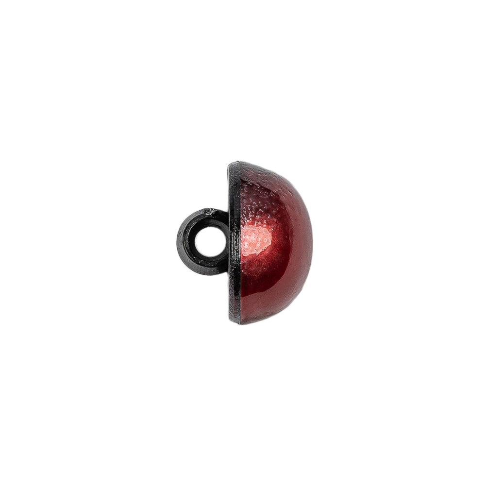 Italian Metallic Red Shank Back Button - 20L/12.5mm Folded Italian Metallic Red Shank Back Button - 20L/12.5mm Folded