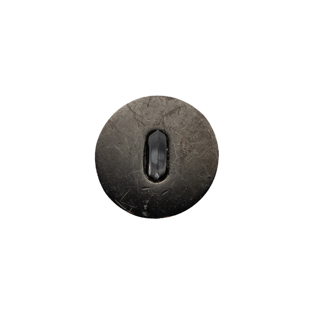 Dark Gray Zamac Button - 24L/15mm - Detail Dark Gray Zamac Button - 24L/15mm - Detail