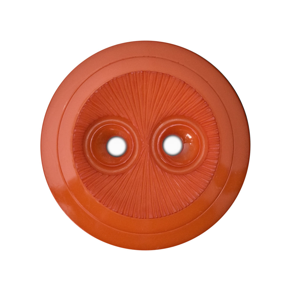 Orange Plastic Button - 44L/28mm - Detail