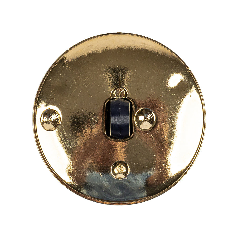 Navy/Gold Rhinestone Button - 44L/28mm Detail Navy/Gold Rhinestone Button - 44L/28mm Detail