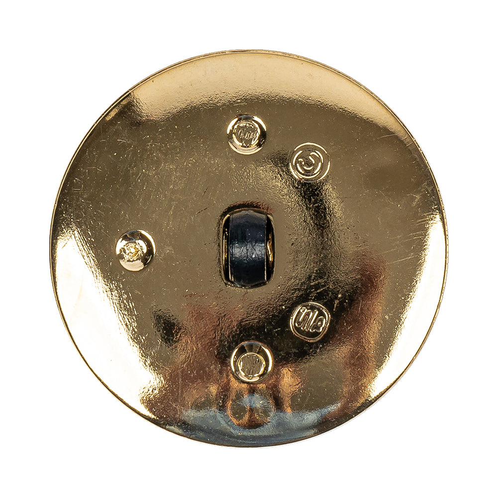 Navy/Gold Rhinestone Button - 54L/34mm - Detail Navy/Gold Rhinestone Button - 54L/34mm - Detail