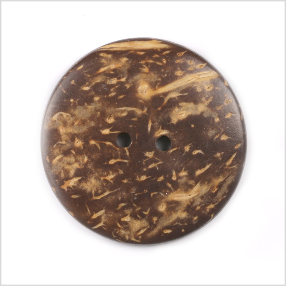 Floral Coconut Button - 28L/18mm Detail Floral Coconut Button - 28L/18mm Detail