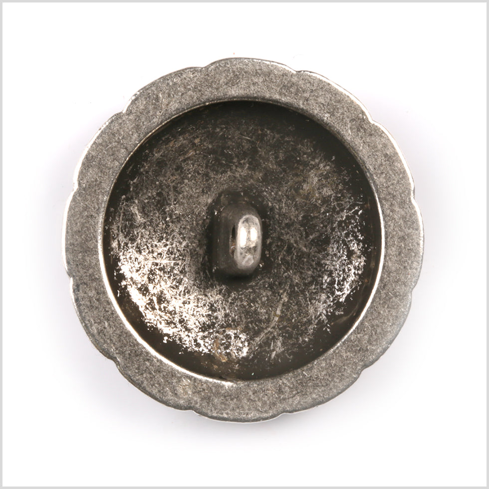 Silver Metal Coat Crest Button - 44L/28mm - Detail Silver Metal Coat Crest Button - 44L/28mm - Detail
