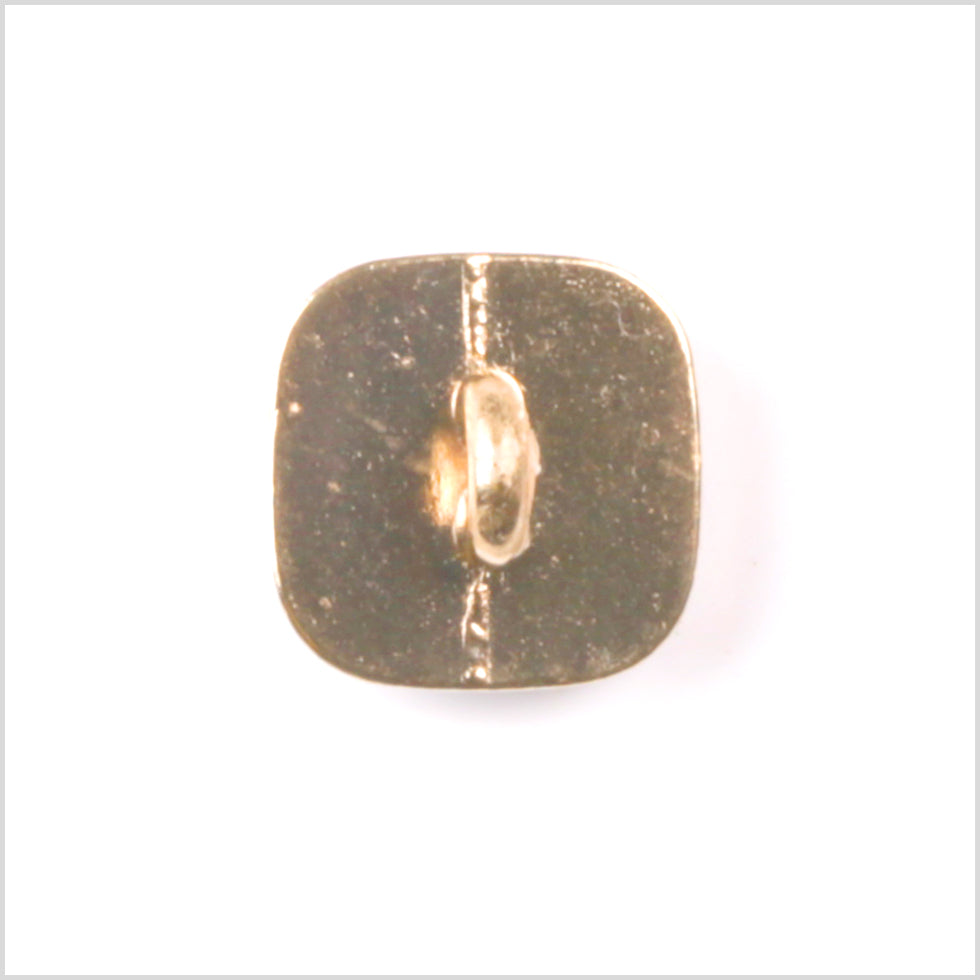 White/Gold Square Button - 14L/9mm - Detail White/Gold Square Button - 14L/9mm - Detail