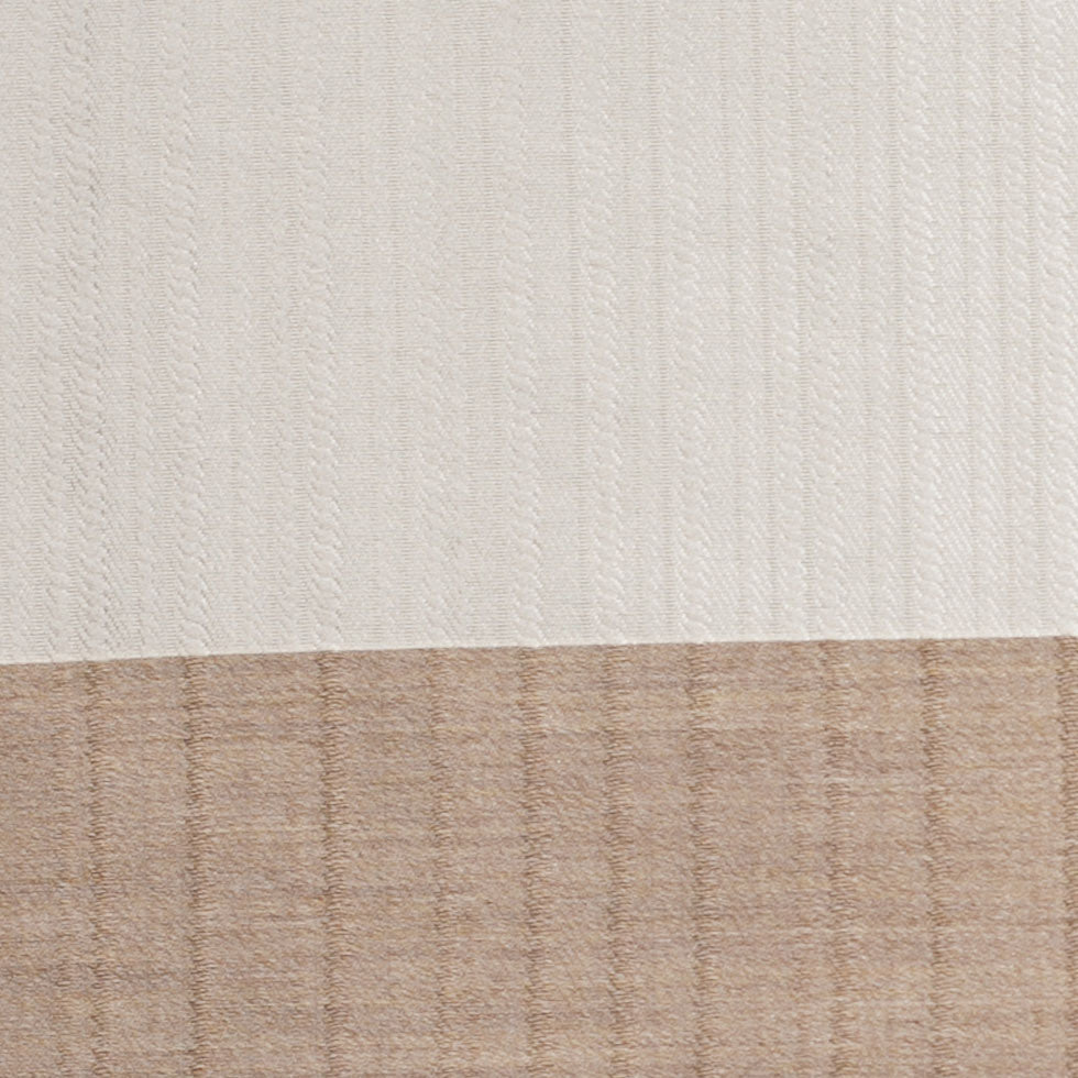 Turkish Striped Pearl/Beige Polyester Woven - Detail Turkish Striped Pearl/Beige Polyester Woven - Detail