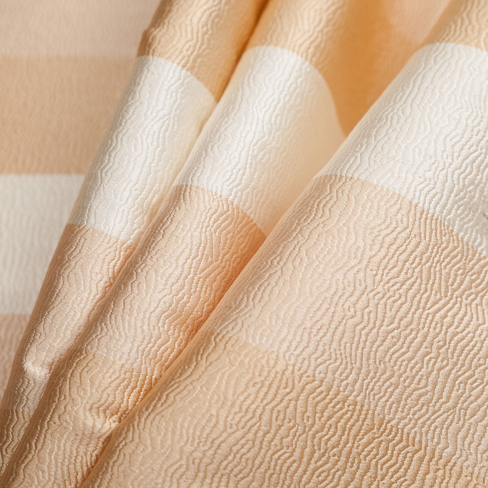 Pearl Striped Polyester Brocade Folded Pearl Striped Polyester Brocade Folded