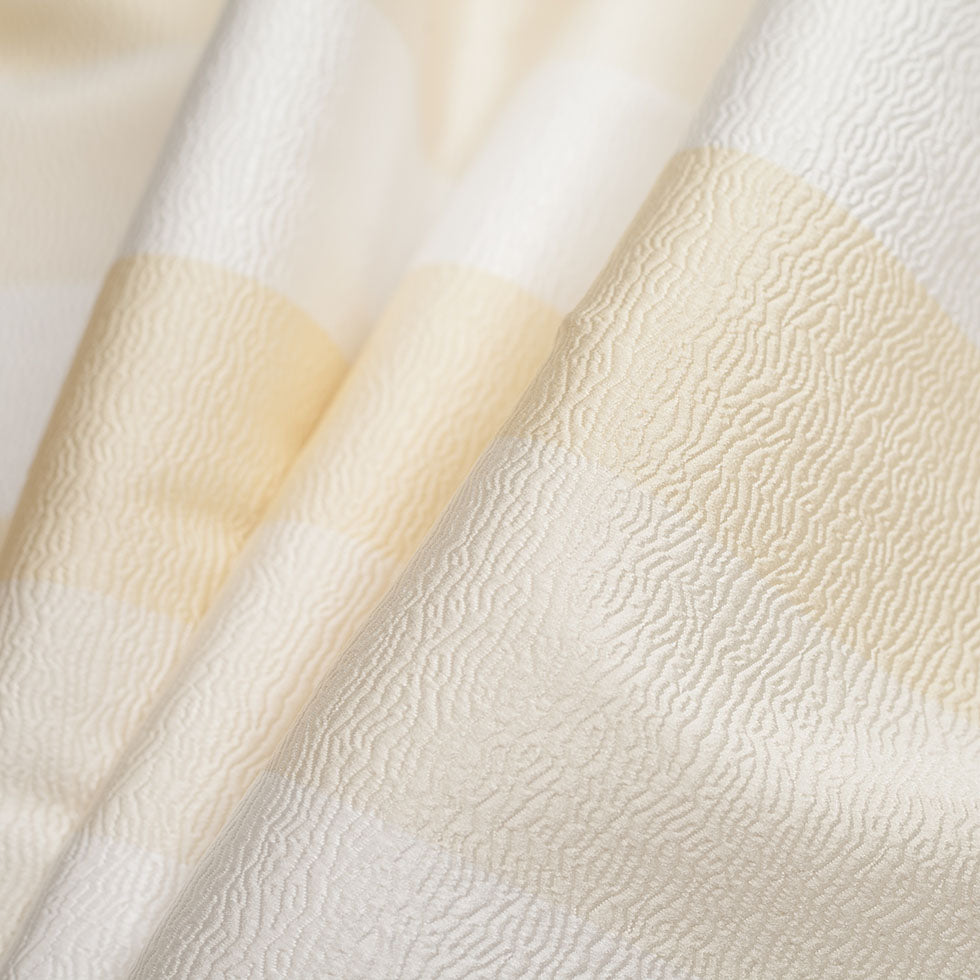 Turkish Snow Striped Polyester Brocade - Folded Turkish Snow Striped Polyester Brocade - Folded
