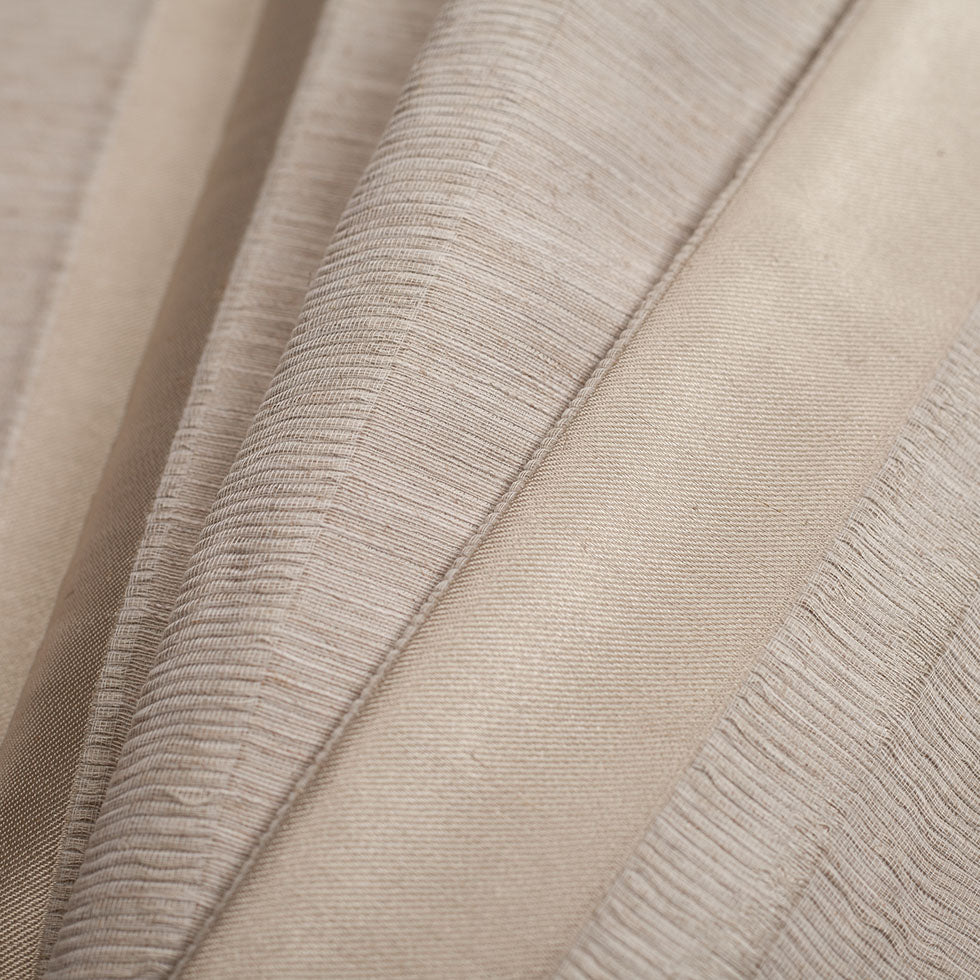 Turkish Gold/Linen Stiped Polyester Woven - Folded Turkish Gold/Linen Stiped Polyester Woven - Folded