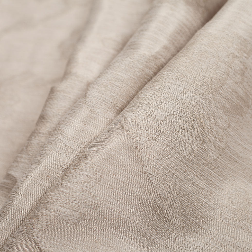 Metallic Gold/Linen Floral Polyester Brocade Folded Metallic Gold/Linen Floral Polyester Brocade Folded