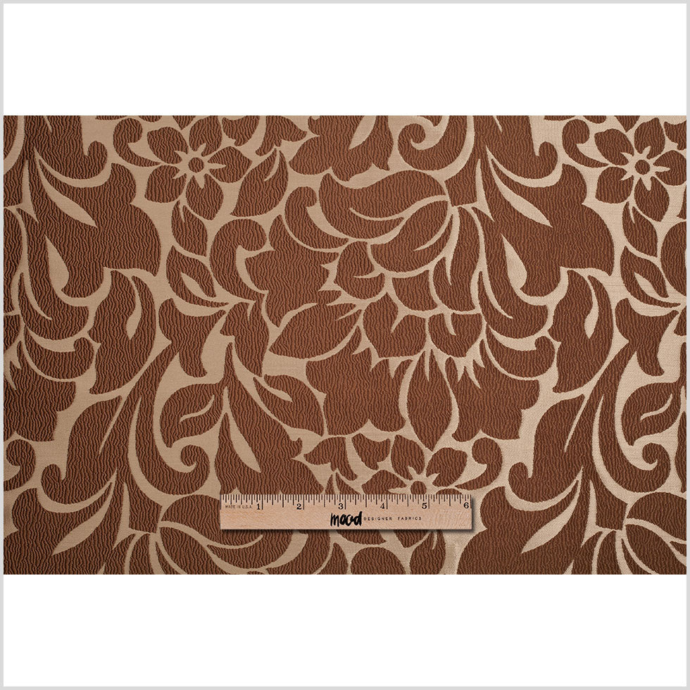 Turkish Cream Floral Polyester Jacquard - Full Turkish Cream Floral Polyester Jacquard - Full