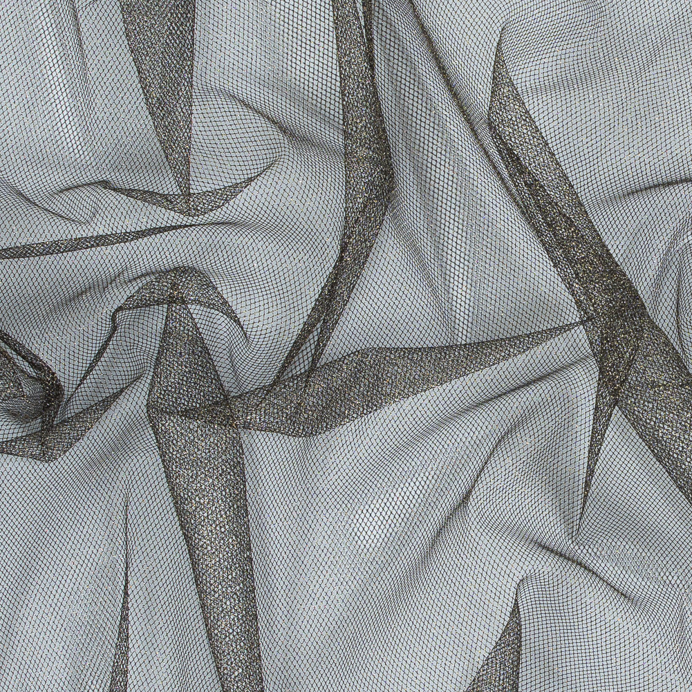 Metallic Gold and Black Tulle Metallic Gold and Black Tulle