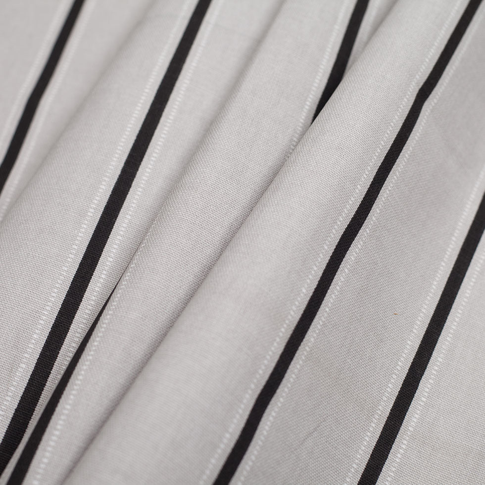 Slate Striped Cotton Canvas Folded Slate Striped Cotton Canvas Folded