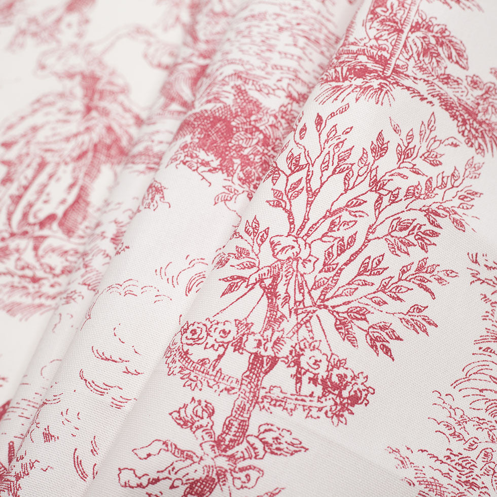 English Rose Cotton Toile - Folded English Rose Cotton Toile - Folded