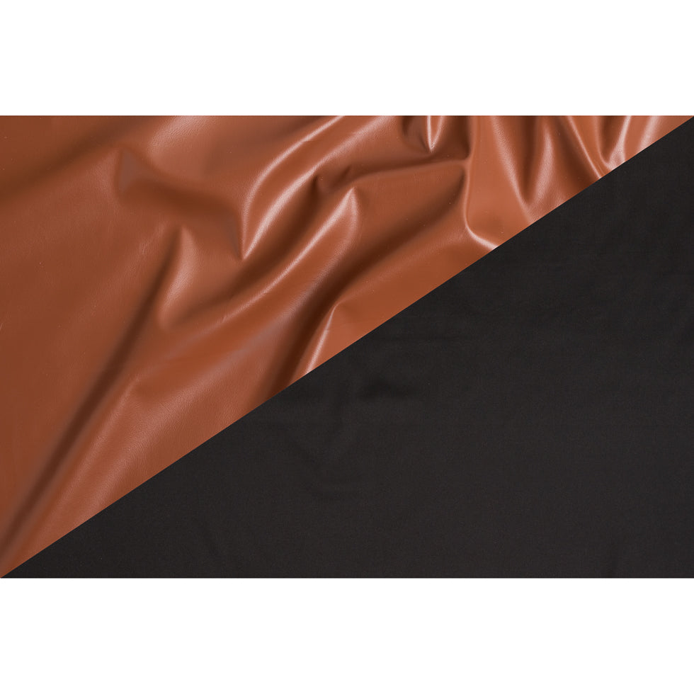 Cognac Stretch Faux Leather Full Cognac Stretch Faux Leather Full