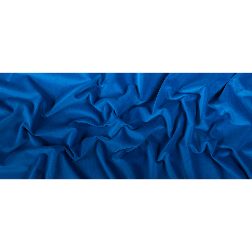 Cerulean Blue Cotton Velveteen Full Cerulean Blue Cotton Velveteen Full