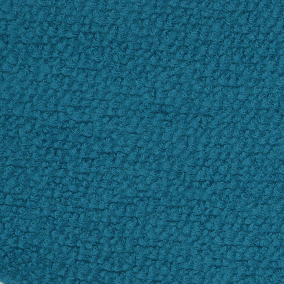 Teal Wool and Polyester Boucle Teal Wool and Polyester Boucle