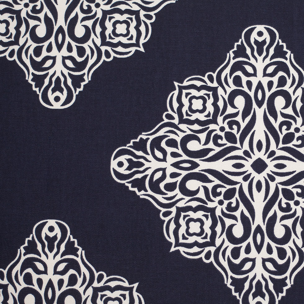 Midnight Blue Light-Weight Printed Cotton Woven Midnight Blue Light-Weight Printed Cotton Woven