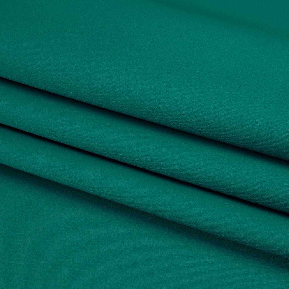 Polyester Satin - Crepe Teal - Reverie Collection Polyester Satin - Crepe Teal - Reverie Collection