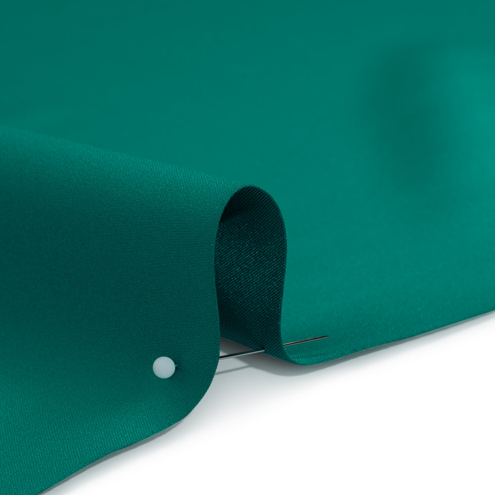 Polyester Satin - Crepe Teal - Reverie Collection Polyester Satin - Crepe Teal - Reverie Collection